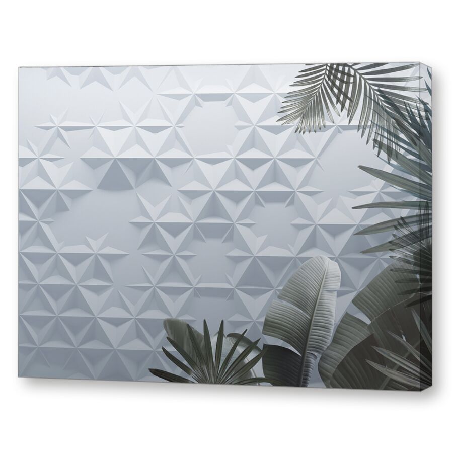 Geometric jungle blue на подрамнике