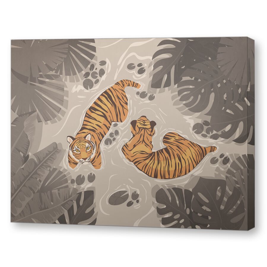 Tigers swim на подрамнике