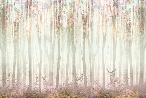 Beautiful Forest melrose pink gradient