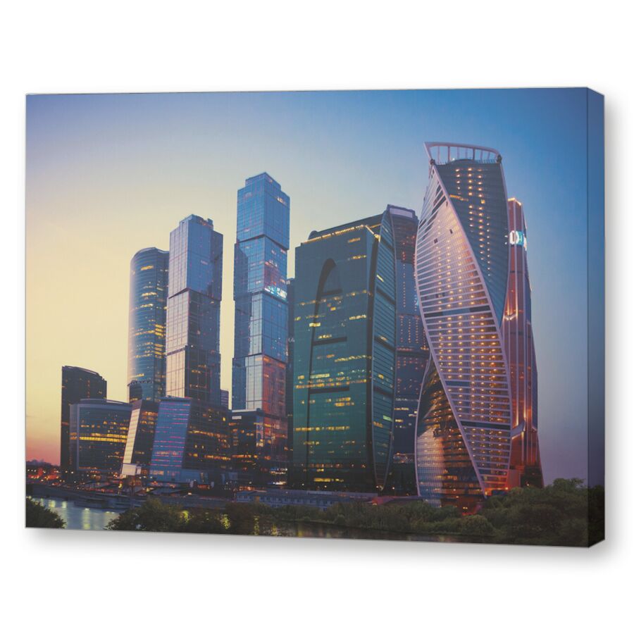 Москва-Сити на подрамнике