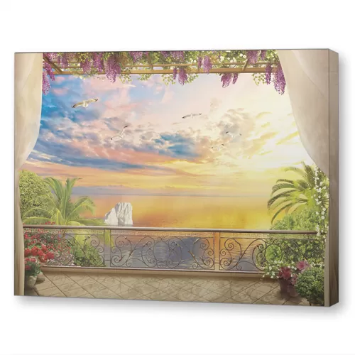 Закат над заливом