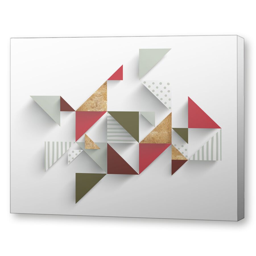 Origami red на подрамнике