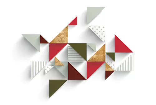 Origami red