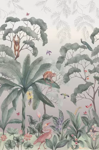 Tropical paradise gray