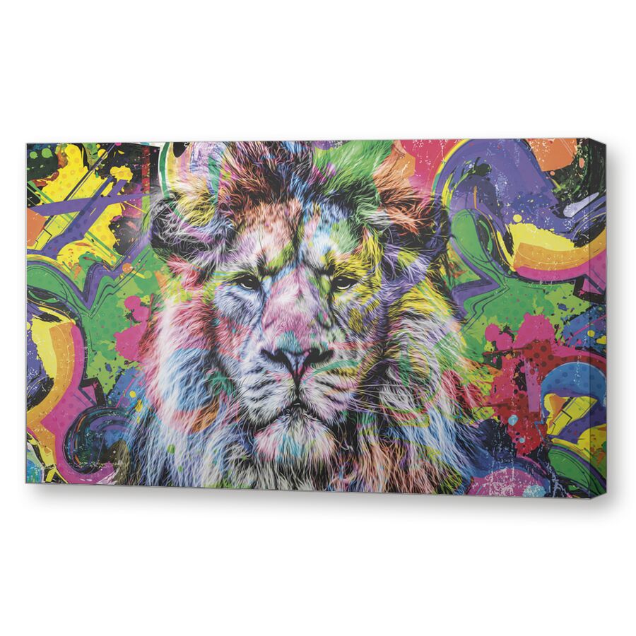Graffiti lion на подрамнике