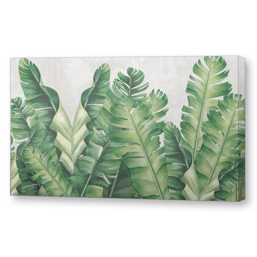Banana leaves green на подрамнике
