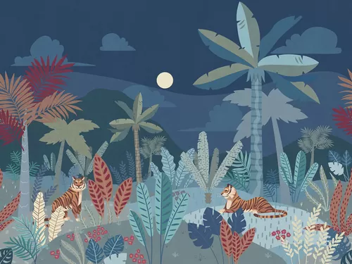 Tigers in the jungle