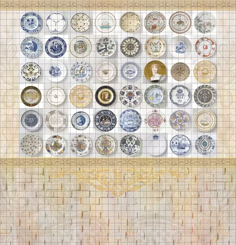 Тарелки на стене