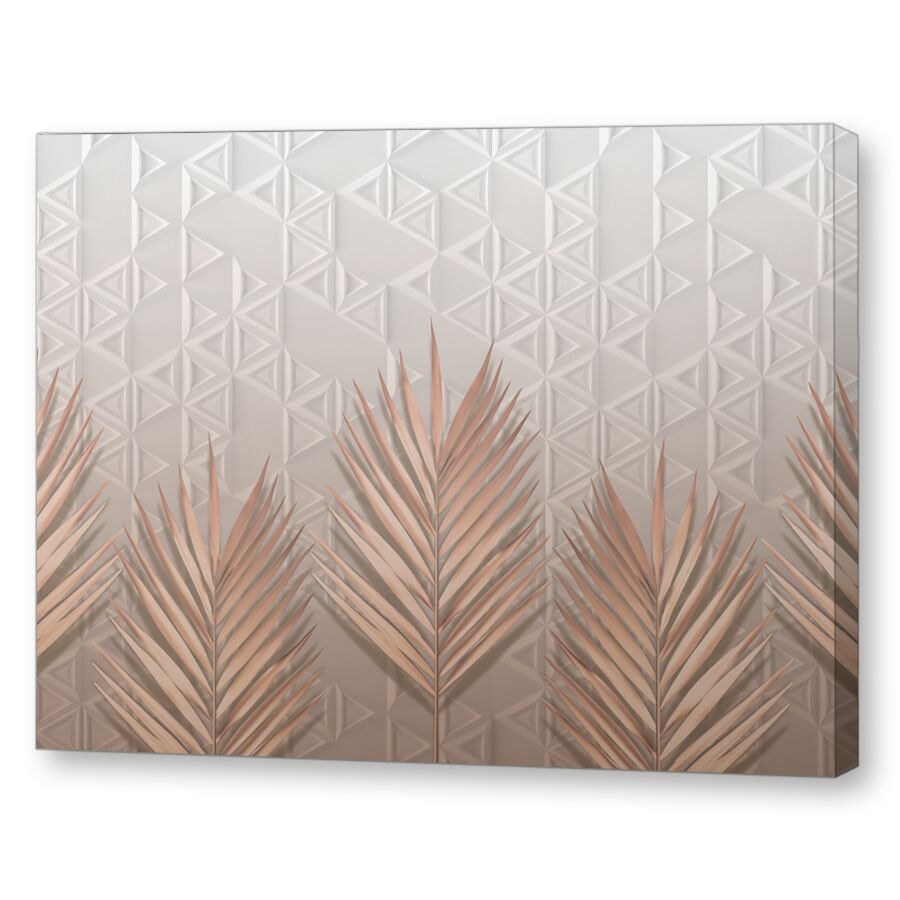 Palm leaves peach на подрамнике