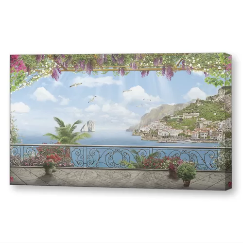 Балкон с видом на залив