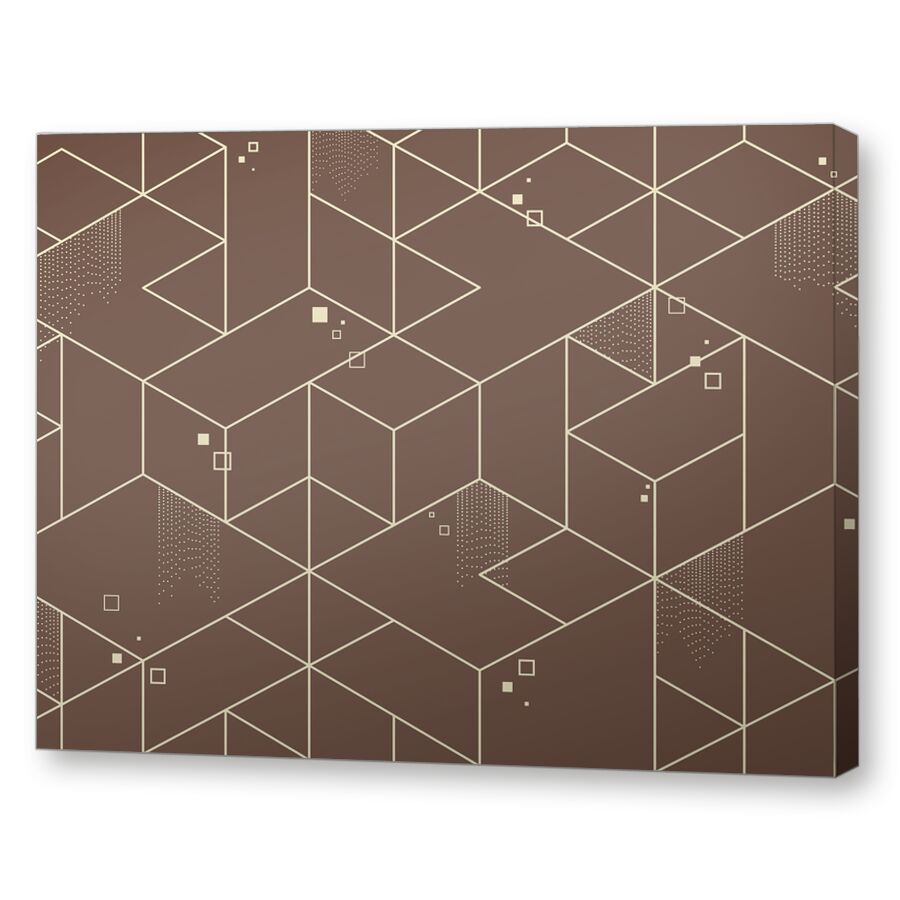 Lines grey на подрамнике