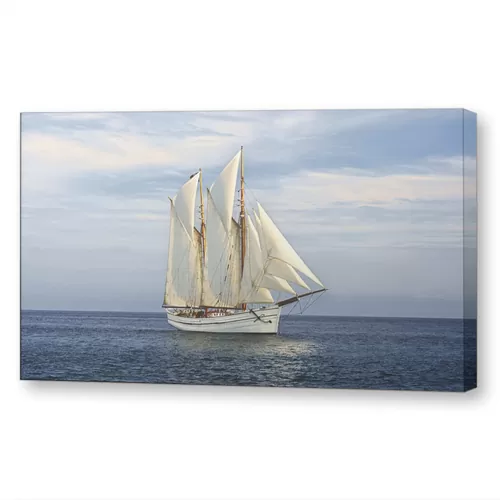 Шхуна в море