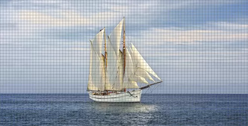 Шхуна в море