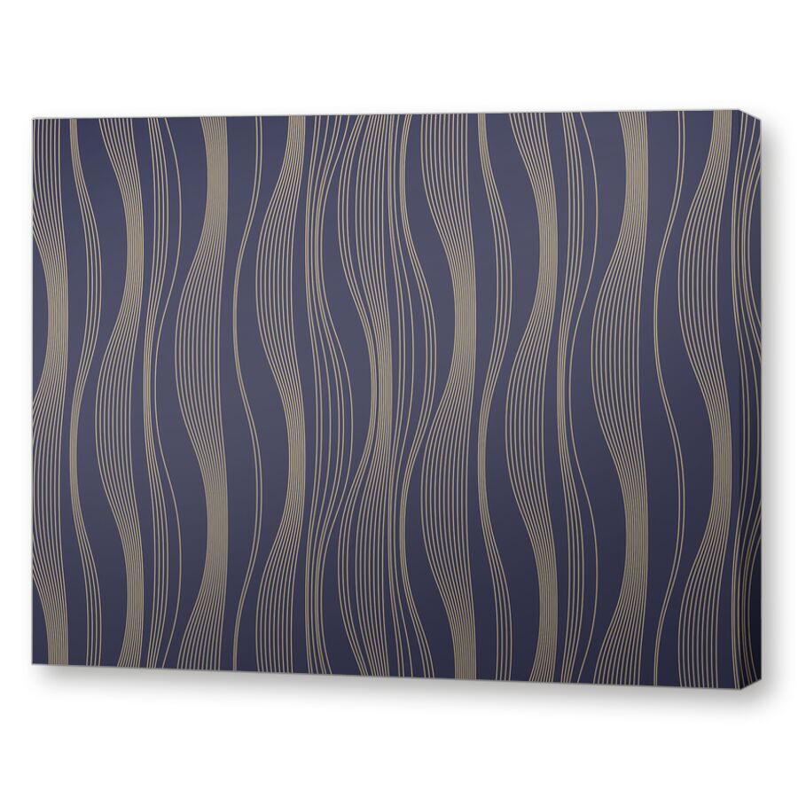 Waves blue на подрамнике