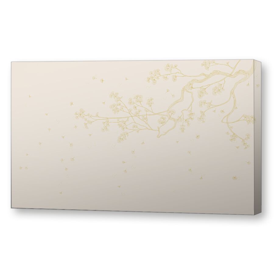 Sakura branch gold на подрамнике