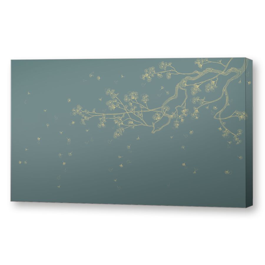 Sakura branch green на подрамнике