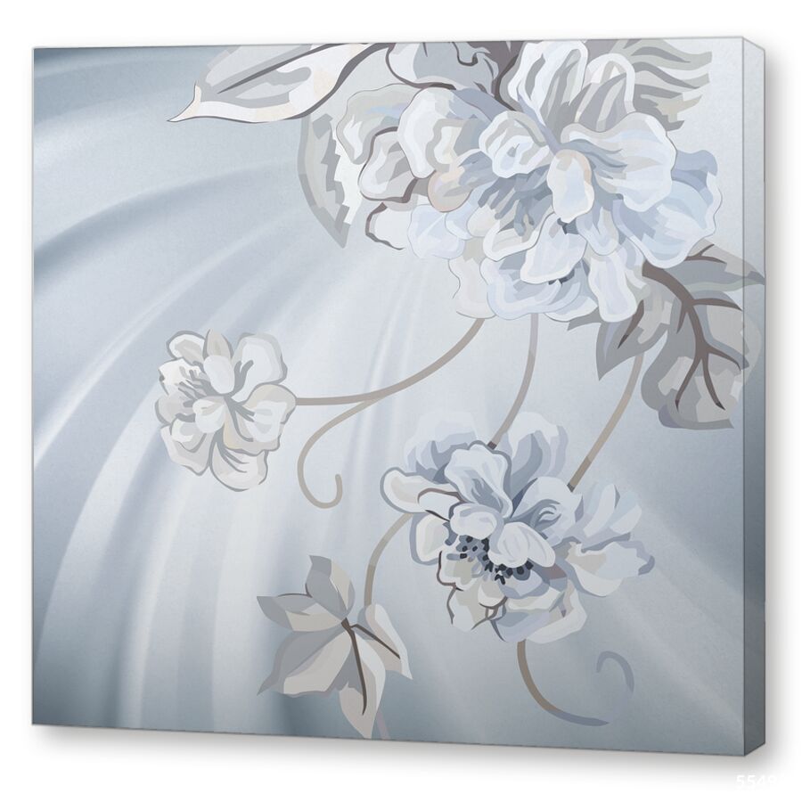 Delicate flowers blue на подрамнике