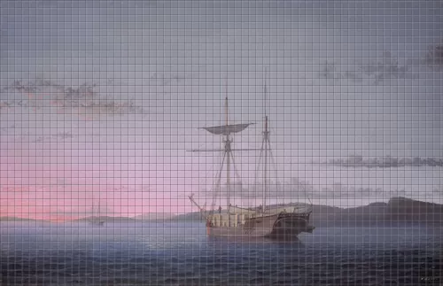 Фитц Генри Лейн-Вечер в Пенобскот-Бэй