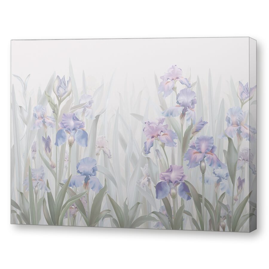 Голубые ирисы на подрамнике