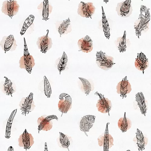 Art feathers red