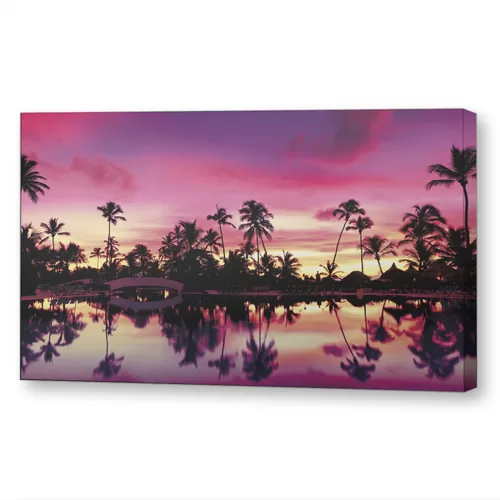 Закат у бассейна