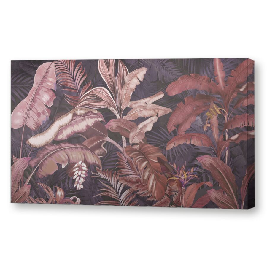 Jungle burgundy на подрамнике