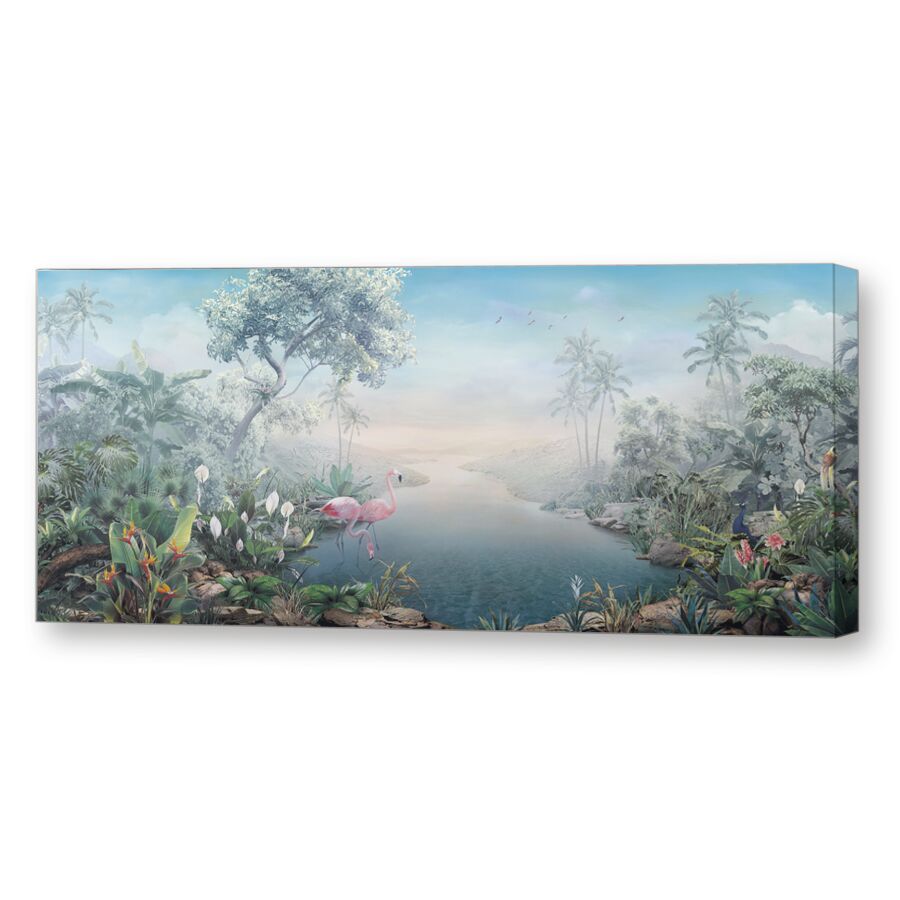 Tropical river blue на подрамнике