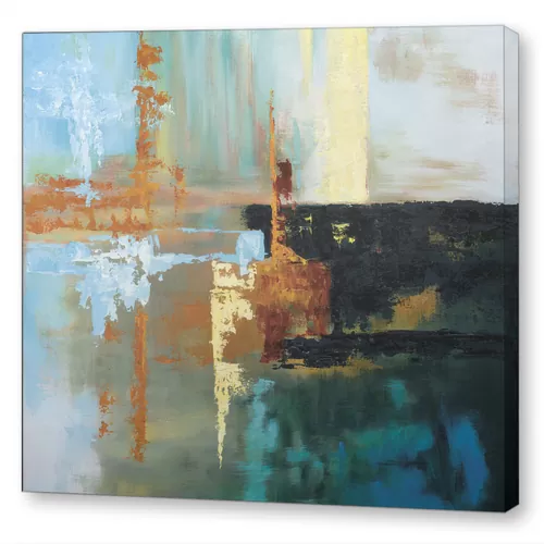 Абстракция красками