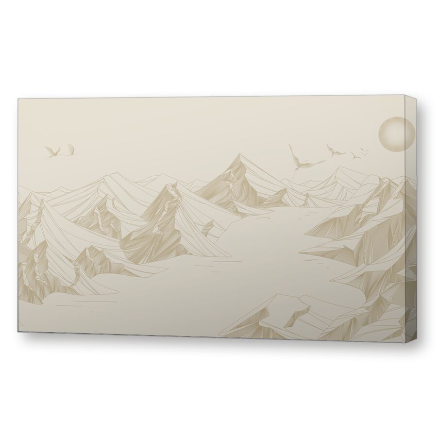 Mountains beige на подрамнике