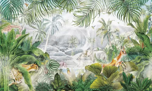 In the jungle green