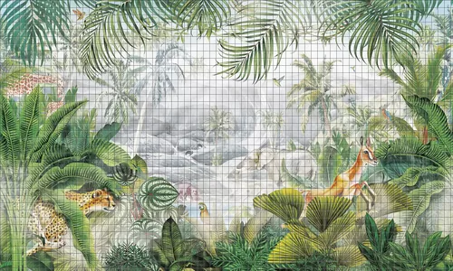 In the jungle green