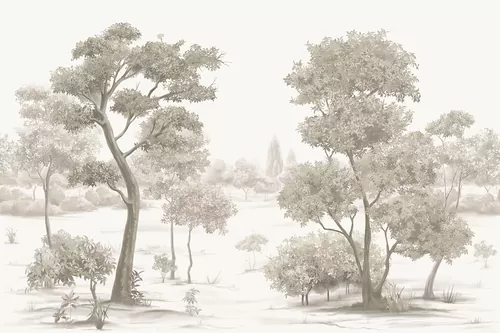 Trees sepia