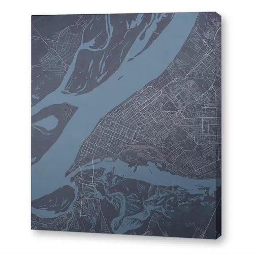 Самара и Волга на карте