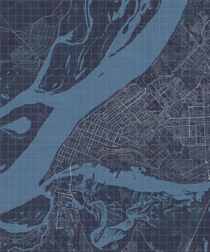 Самара и Волга на карте