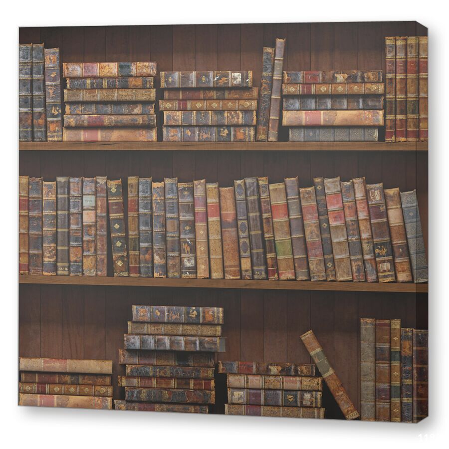Старые книги на подрамнике