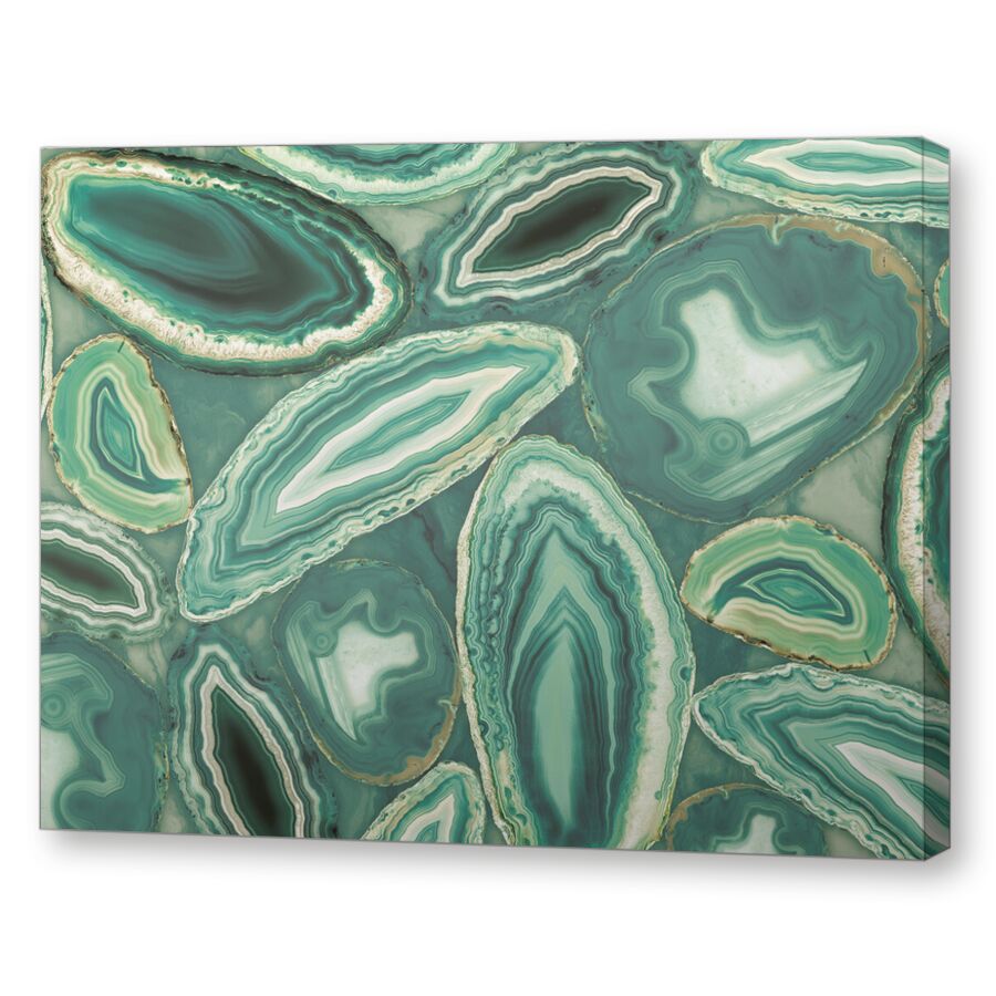 Agate green на подрамнике