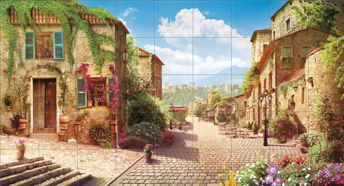 Мощённый дворик