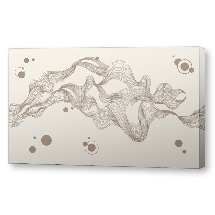 Waves white chocolate на подрамнике