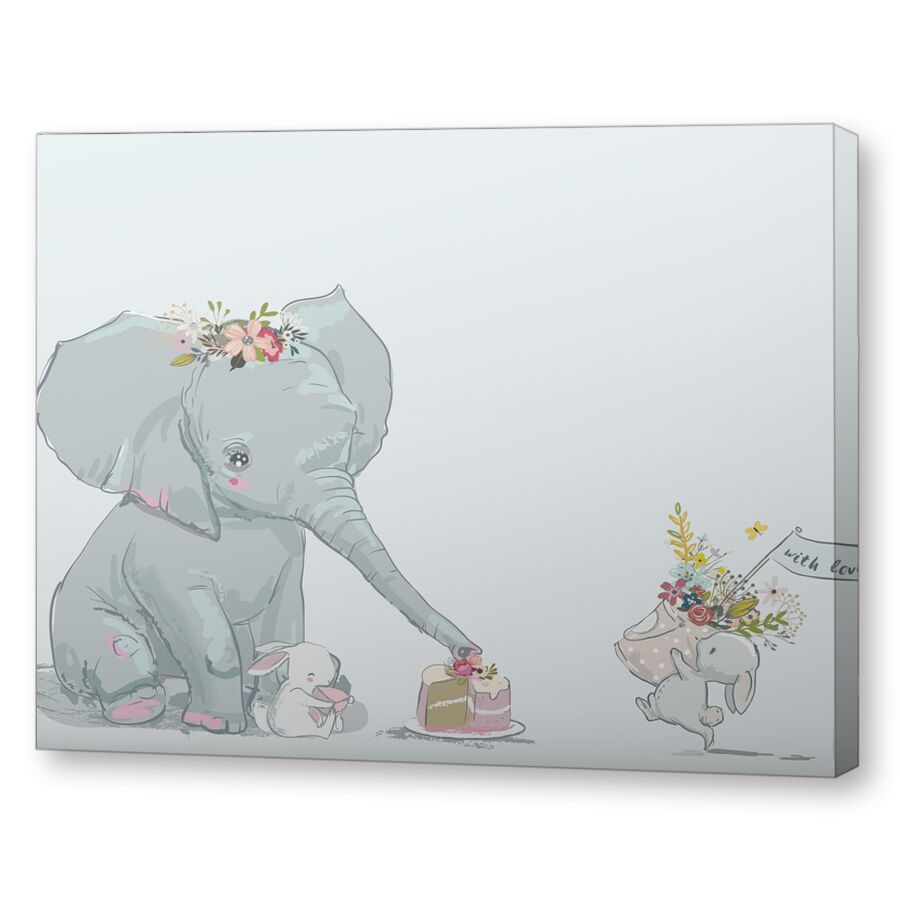 В гости к слонику на подрамнике