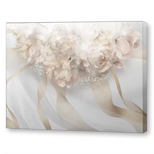 Пионы на абстрактном фоне