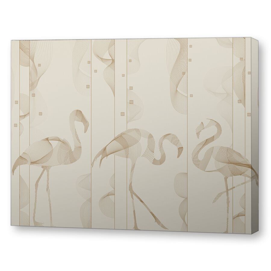 Graphic flamingos на подрамнике