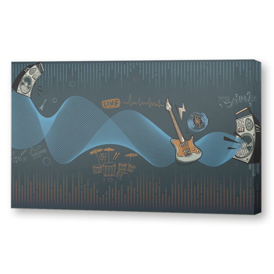 Музыкальная техника на подрамнике