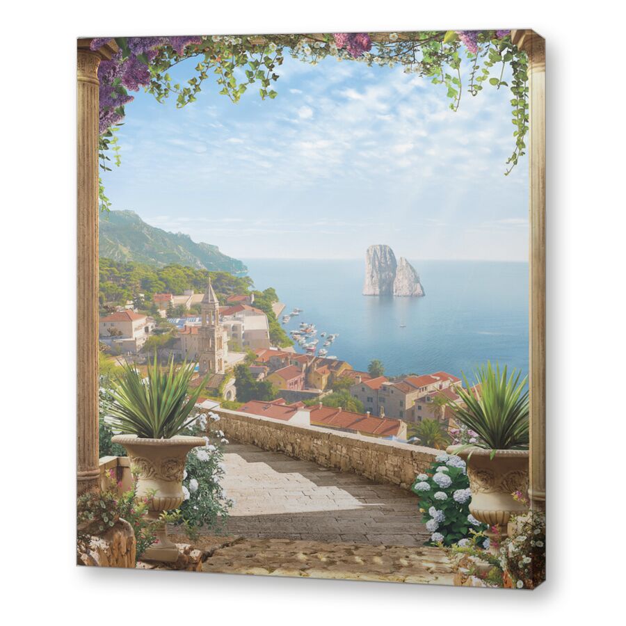 Порто Полифемо на подрамнике