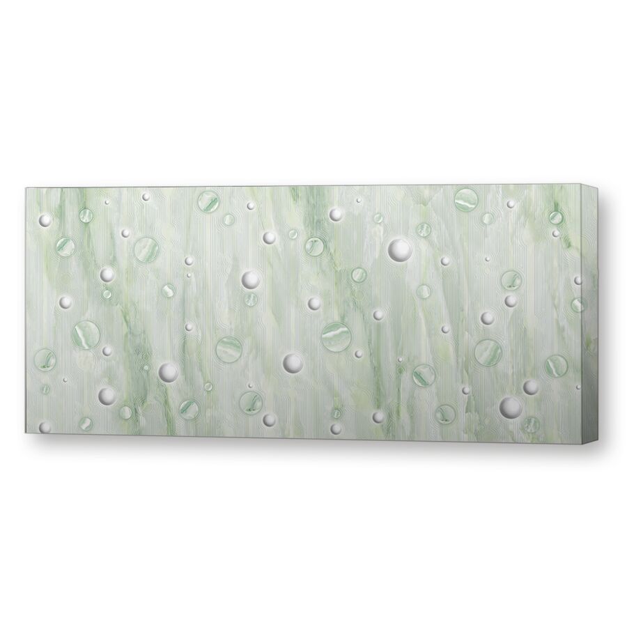 Bubbles green на подрамнике