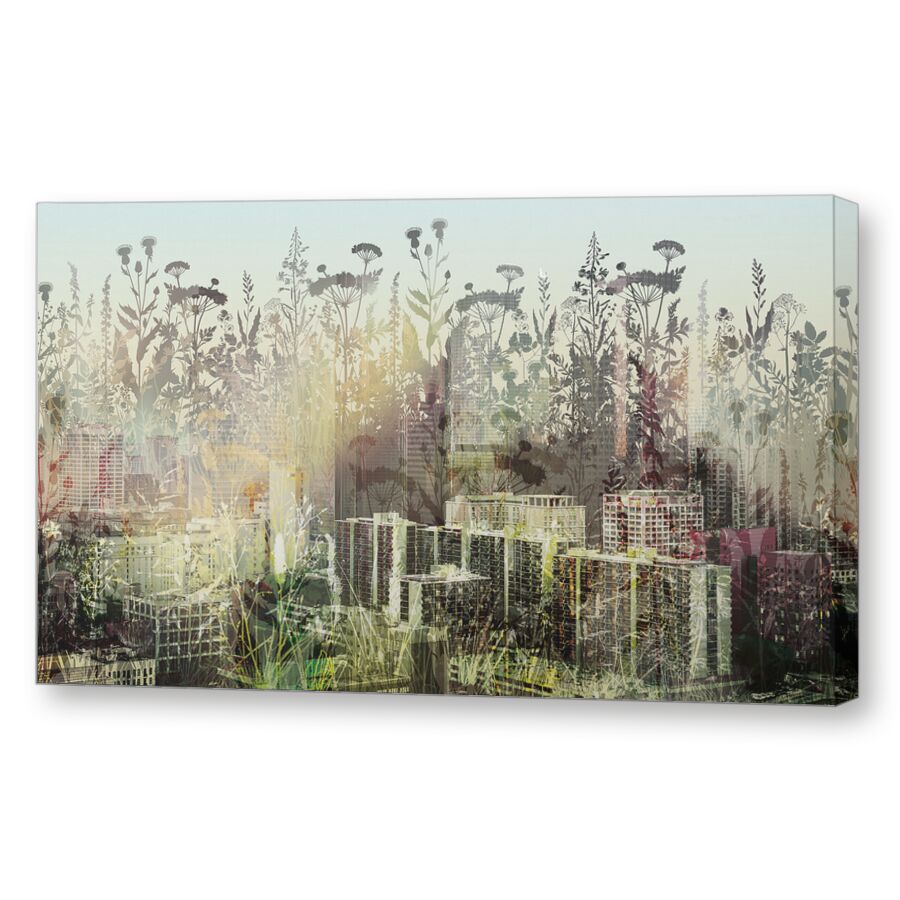 Urban jungle green на подрамнике