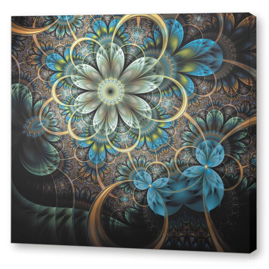 Fractal flower на подрамнике