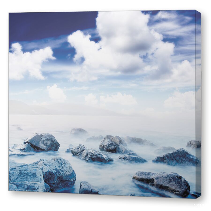 Туман над заливом на подрамнике