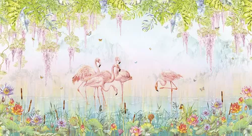 Flamingos lime