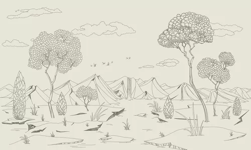 Mountain plateau beige