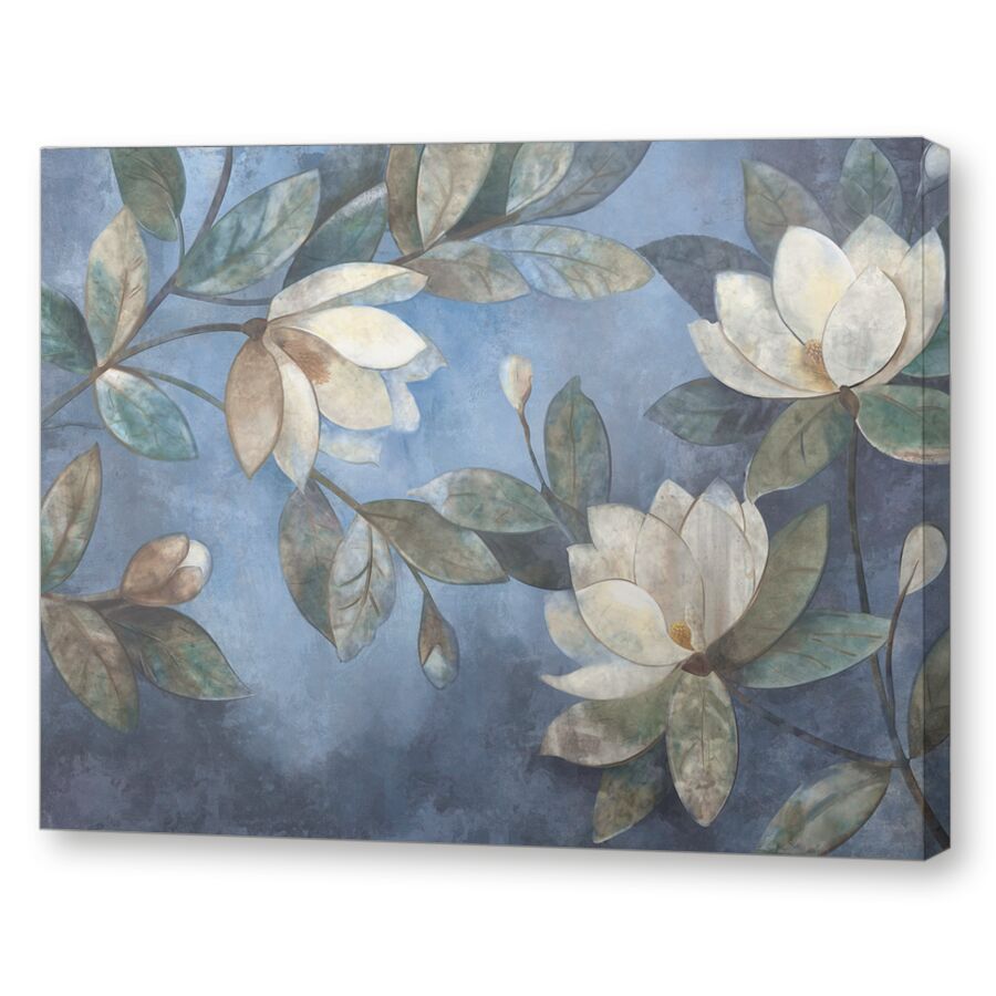 Water lily blue на подрамнике